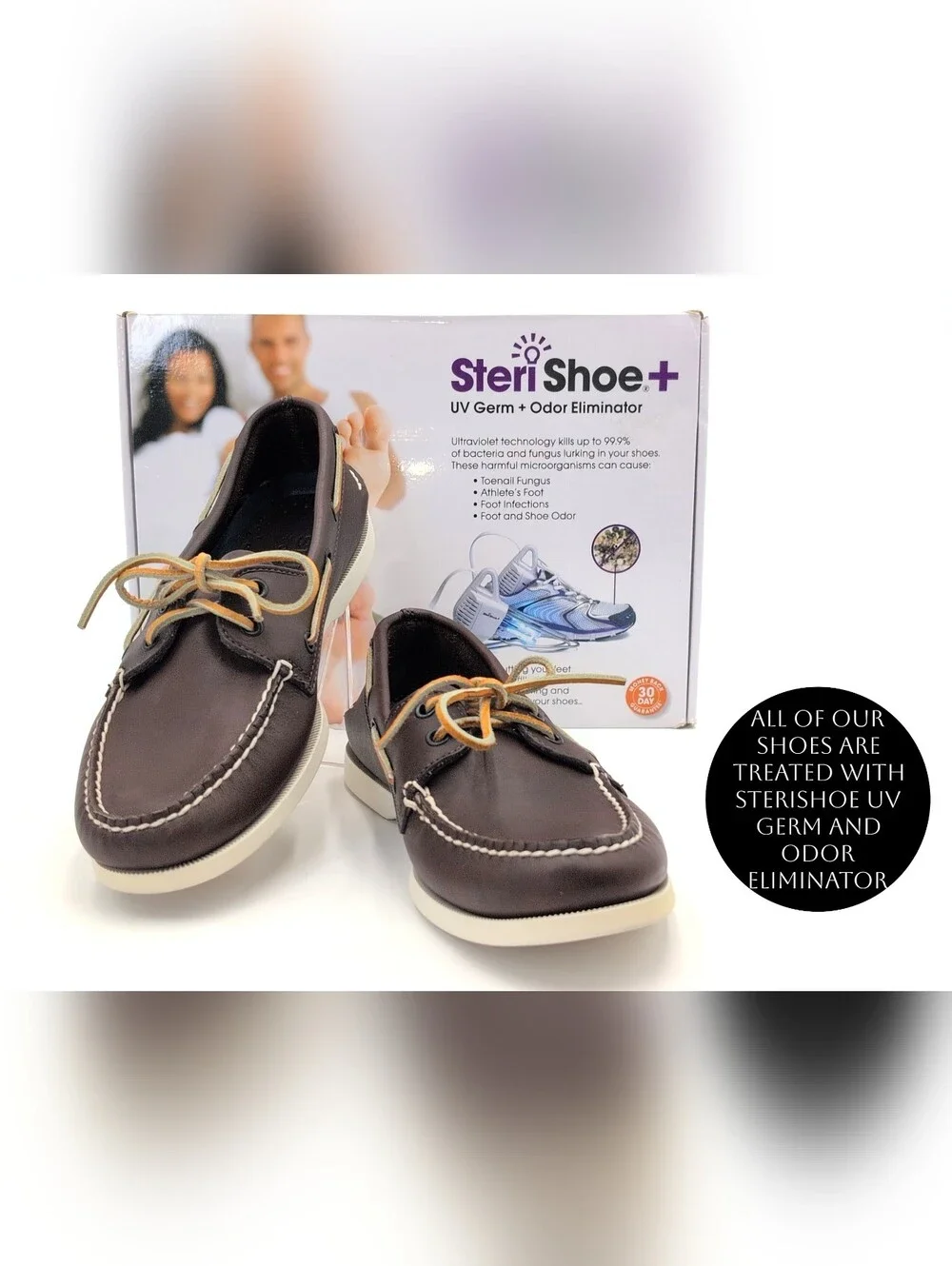 Sperry Top-Sider Sz 9 Authentic Original 2-Eye Brown Leather Moccasin Boat Shoe